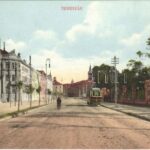 1914 Temesvár, Timisoara; utca, villamos. MÁV levelezőlapárusítás 78-1914. / street, tram
