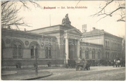 Budapest IX. Gyáli út, Szent István közkórház, lovashintók