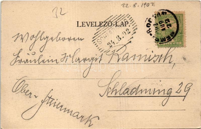 1902 Boksánbánya, Németbogsán, Deutsch-Bogsan, Bocsa Montana; látkép. Rosner Adolf kiadása / general view - Image 2