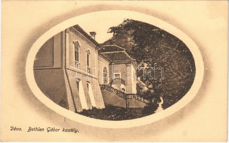 Déva, Bethlen Gábor kastély. Laufer Vilmos kiadása / castle