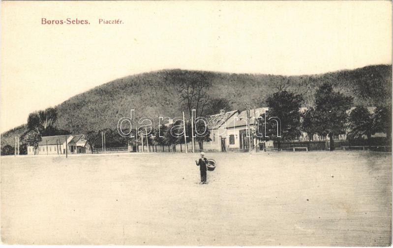 Borossebes, Boros-Sebes, Sebis; Piac tér / market square
