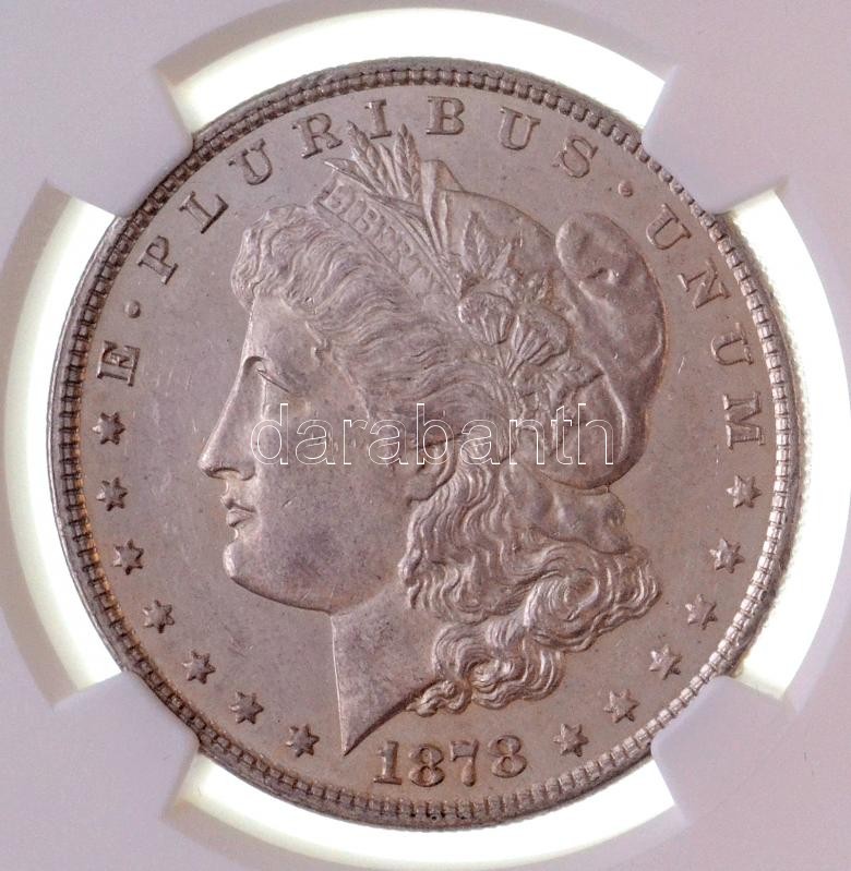 Amerikai Egyesült Államok 1878. 1$ Ag 'Morgan' NGC kapszulában lezárva '3885079-043' regisztrációs számmal. https://www.ngccoin.com/certlookup/3885079-043/67/ Lehetőség szerint ajánljuk a személyes átvételt! T:AU / USA 1878. 1 - Image 3