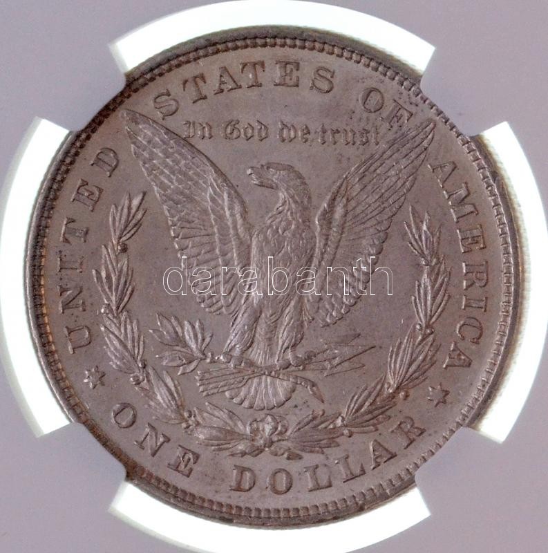 Amerikai Egyesült Államok 1878. 1$ Ag 'Morgan' NGC kapszulában lezárva '3885079-043' regisztrációs számmal. https://www.ngccoin.com/certlookup/3885079-043/67/ Lehetőség szerint ajánljuk a személyes átvételt! T:AU / USA 1878. 1 - Image 4