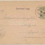 1902 Temesvár, Timisoara; Domtér, Szentháromság szobor. Címeres szecessziós litho keret / cathedral square, trinity statue. Art Nouveau, coat of arms, litho - Image 2