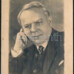Zilahy Gyula (1859-1938) színész autográf dedikációjával ellátott fotólapja