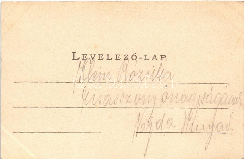 1900 Vajdahunyad, Hunedoara; vár. Schuller A. kiadása / castle (vágott / cut) - Image 2