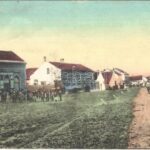 1917 Hajdúszovát, Fő tér, üzlet. Leitner Herman kiadása (fl)