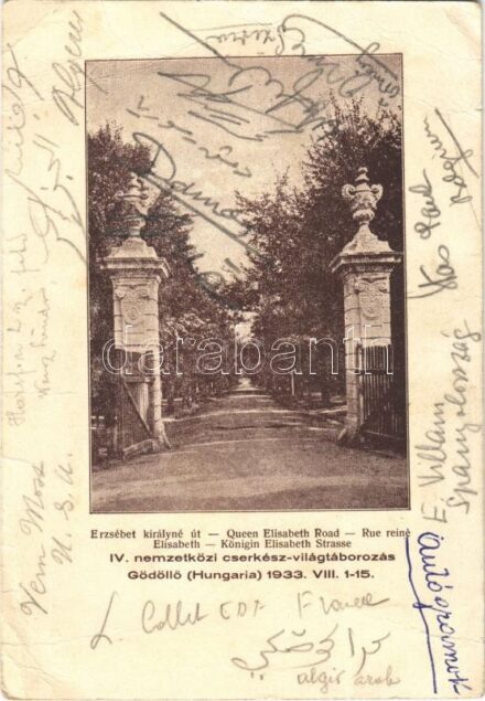 1933 Gödöllő IV. Nemzetközi Cserkész Világtáborozás, Erzsébet királyné út (EB)