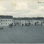 1916 Szászrégen, Reghin; Fő tér, Járásbíróság / main square, county court (EK) + KIR. MISKOLCZI 10. HONV. GY. EZRED'