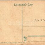 Lipótvár, Újvároska, Leopoldov; Vasútállomás. Vasúti levelezőlapárusítás 4. 1918. / railway station (fl) - Image 2