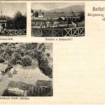 1904 Székelyudvarhely, Odorheiu Secuiesc; Solymossy féle jód-brómos sósfürdő, sóskert, jegykiadás / salt spa, garden, cash desk (EK)
