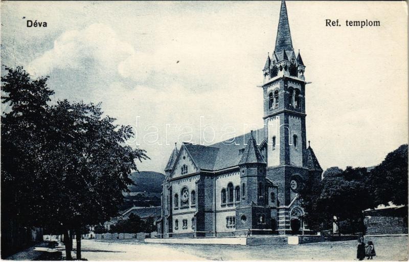 Déva, Református templom. Kroll Gyula kiadása / Calvinist church