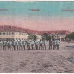 Temesvár, Timisoara; Erdélyi kaszárnya, katonák / Siebenbürger Kaserne / Transylvanian military barracks, soldiers