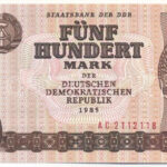 NDK 1985. 500M kiadatlan 'AE 2112118' T:I,I- GDR 1985. 500 Mark unissued 'AE 2112118' C:UNC,AU Krause P#33