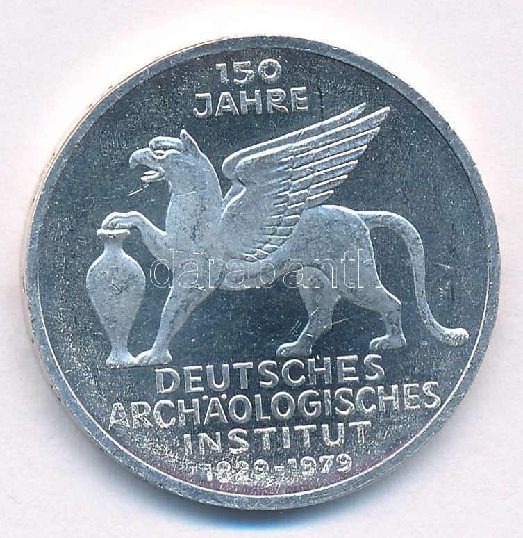 NSZK 1979J 5M Ag 'Német Régészeti Intézet 150. évfordulója' T:PP karc FRG 1979J 5 Mark Ag '150th Anniversary - German Archaeological Institute' C:PP slight scratch patina Krause KM#150