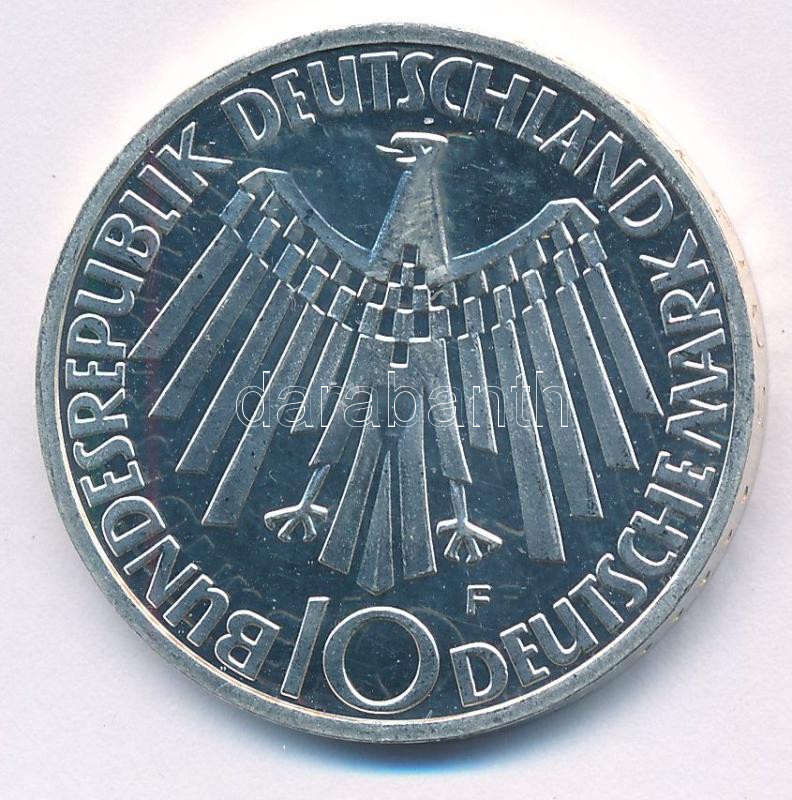 NSZK 1972F 10M Ag 'Nyári Olimpiai Játékok München / Spirál' PP FRG 1972F 10 Mark Ag 'Olympic Games Munich / Spiral' PP Krause KM#131 - Image 2