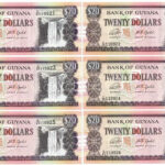 Guyana DN (2018) 20$ (10x) sorszámkövetők 'C/65 110921-C/65 110930' T:I Guyana ND (2018) 20 Dollars (10x) consecutive serials 'C/65 110921-C/65 110930' C:UNC Krause P#30