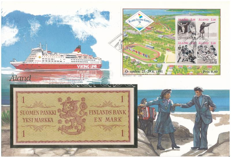 Finnország 1963. 1M felbélyegzett borítékban, bélyegzéssel T:I Finland 1963. 1 Markka in envelope with stamp and cancellation C:UNC