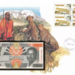 Tanzánia 1993. 200Sh felbélyegzett borítékban, bélyegzéssel T:I Tanzania 1993. 200 Shilingi in envelope with stamp and cancellation C:UNC