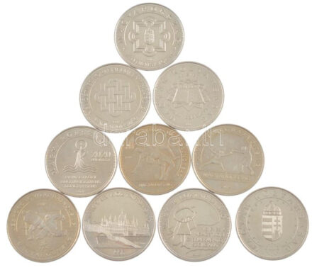 2004-2021. 50Ft Cu-Ni (10xklf) forgalmi emlékkiadások T:1- Adamo FOEM3-FOEM16