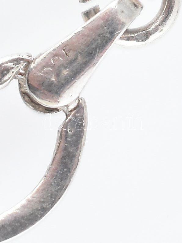 Ezüst (Ag) köves karkötő, jelzett, bruttó: 10,93g, h: 17,5cm - Image 3