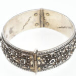 Ezüst (Ag) török, ottomán karperec, jelzett, 1918 körül, d: 6,5cm, bruttó: 68,99g - Image 2