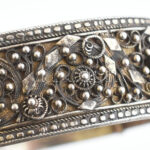Ezüst (Ag) török, ottomán karperec, jelzett, 1918 körül, d: 6,5cm, bruttó: 68,99g - Image 3