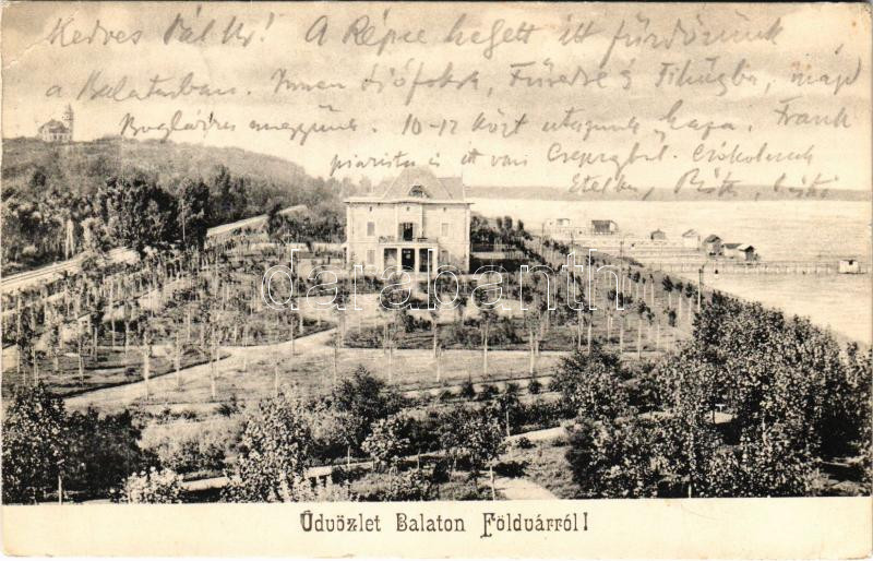1905 Balatonföldvár, Zrínyi szálloda, fürdőkabinok (EK)