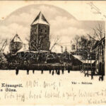 1901 Kőszeg, Vár télen. Róth Jenő kiadása