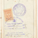 1924-1929 Csehszlovák Köztársaság fényképes útlevele, hölgy részére, számos bejegyzéssel, javított gerinccel, sérült elülső borítóval. - Image 3