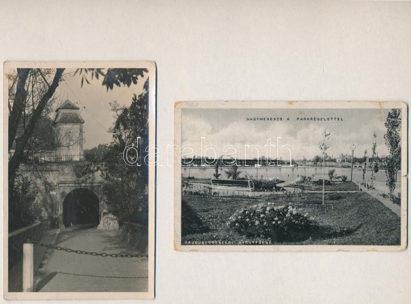 6 db RÉGI magyar város képeslap vegyes minőségben / 6 pre-1945 Hungarian town-view postcards in mixed quality