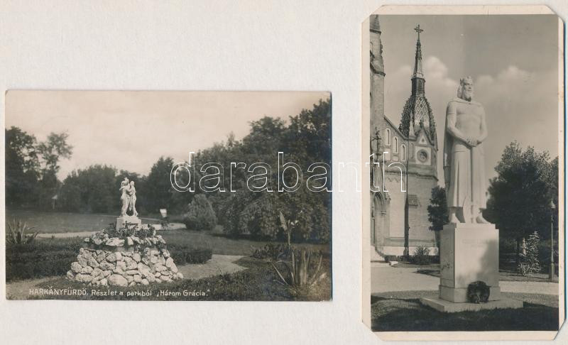 6 db RÉGI magyar város képeslap vegyes minőségben / 6 pre-1945 Hungarian town-view postcards in mixed quality - Image 2