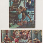 Quo Vadis - 8 db régi képeslap tokban / 8 pre-1945 postcards in case, signed by D. Mastroianni