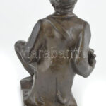 Olvashatatlan jelzéssel: Harmonikás. Mázas kerámia, korának megfelelő állapotban, m: 26,5 cm - Image 3