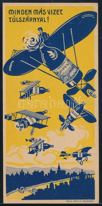 1914 'Minden más vizet túlszárnyal!', Borszéki gyógyborvíz számolócédula