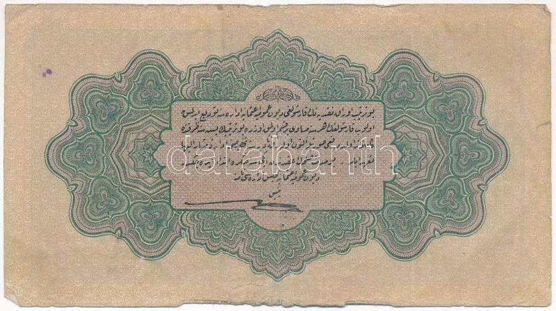 Oszmán Birodalom 1916-1917 (1332). 1L T:III- Ottoman Empire 1916-1917 (1332). 1 Livre C:VG Krause P#90b - Image 2
