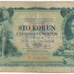 Csehszlovákia 1931. 100K 'O 936157' T:III- Czechoslovakia 1931. 100 Korun 'O 936157' C:VG Krause P#23