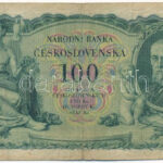 Csehszlovákia 1931. 100K 'O 936157' T:III- Czechoslovakia 1931. 100 Korun 'O 936157' C:VG Krause P#23 - Image 2