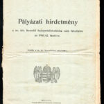 1941 Pályázati hirdetmény a M. Kir. Honvéd Hadapródiskolába való felvételre 20 p
