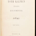 Tóth Kálmán összes költeményei I. Bp., 1888, Ráth Mór. Kiadói aranyozott, festett egészvászon kötés, jó állapotban - Image 2