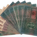 1912. 100K (6db) + 1913. 20K + 1914. 50K (4db) + 1915. 10K mind felülbélyegzés nélkül T:III,III- - Image 2