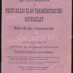 1917 takarékpénztári Egyesület betétkönyv 2. kerületi fiók