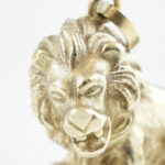 Arany (Au) 14K plasztikus oroszlán függő, jelzett, 2×2 cm, nettó: 4,1 g - Image 3