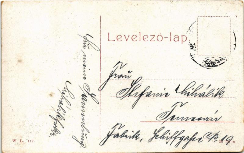 1910 Boksánbánya, Németbogsán, Deutsch-Bogsan, Bocsa Montana; Bründl vízesés. W.L. 117. / Wasserfall / waterfall (gyűrődés / crease) - Image 2