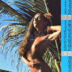1991 Erotikus, akt falinaptár, ázásnyomokkal, 50x32 cm / Erotic nude calendar - Image 2