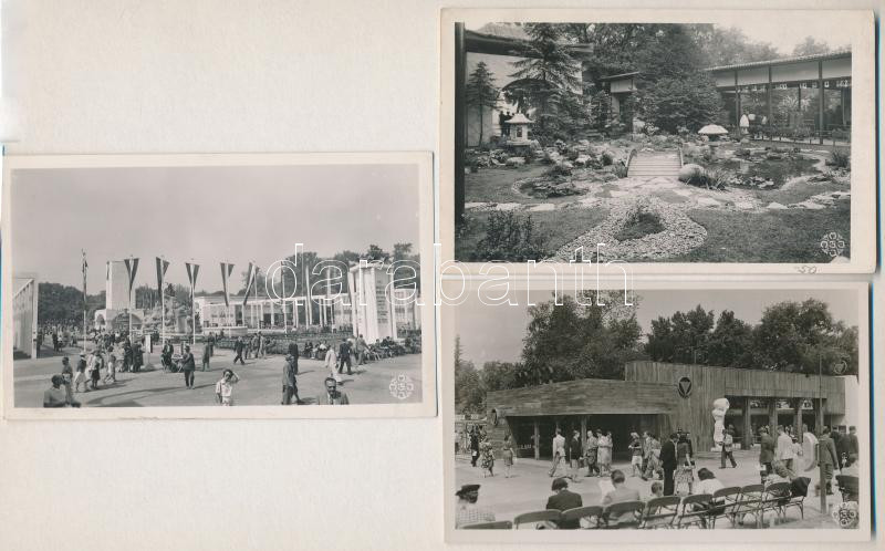 1942 Budapest, BNV Nemzetközi Vásár - 7 db régi képeslap - Image 2