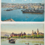 6 db főleg MODERN külföldi képeslap vegyes minőségben: erotikus sakk is / 2 pre-1945 ship motive postcards in mixed quality