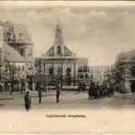 1910 Pécs, Irgalmasok temploma, Markusz Simon üzlete. Blancz József kiadása (r)