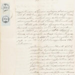 1860 hédervári gróf Viczay Héder főispán, császári és királyi valóságos tanácsos gróf Viczay Adolf elleni perének irata. Győr, Sopron. 3Fl + 30+6kr illetékbélyeggel