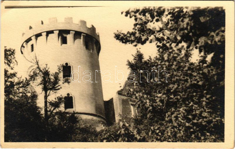 1940 Erdőd, Károlyierdőd, Ardud (Szatmár); Erdődvár, Rákóczi vár, Petőfi torony / Cetatea Ardud (Castelul Károlyi) / castle, tower. photo (EK)